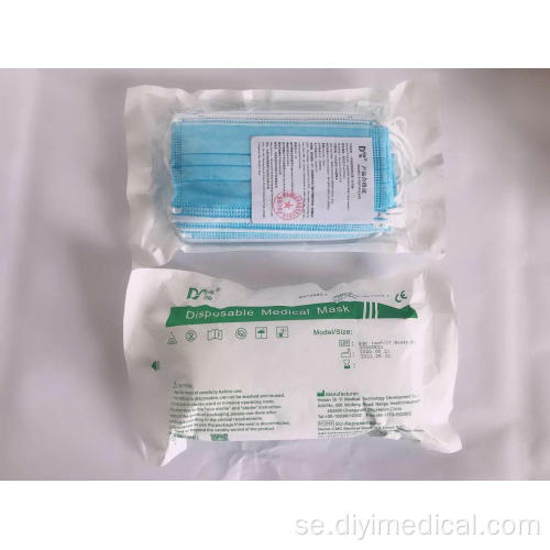 Kirurgisk 3Ply Non Woven Face Mask med CE